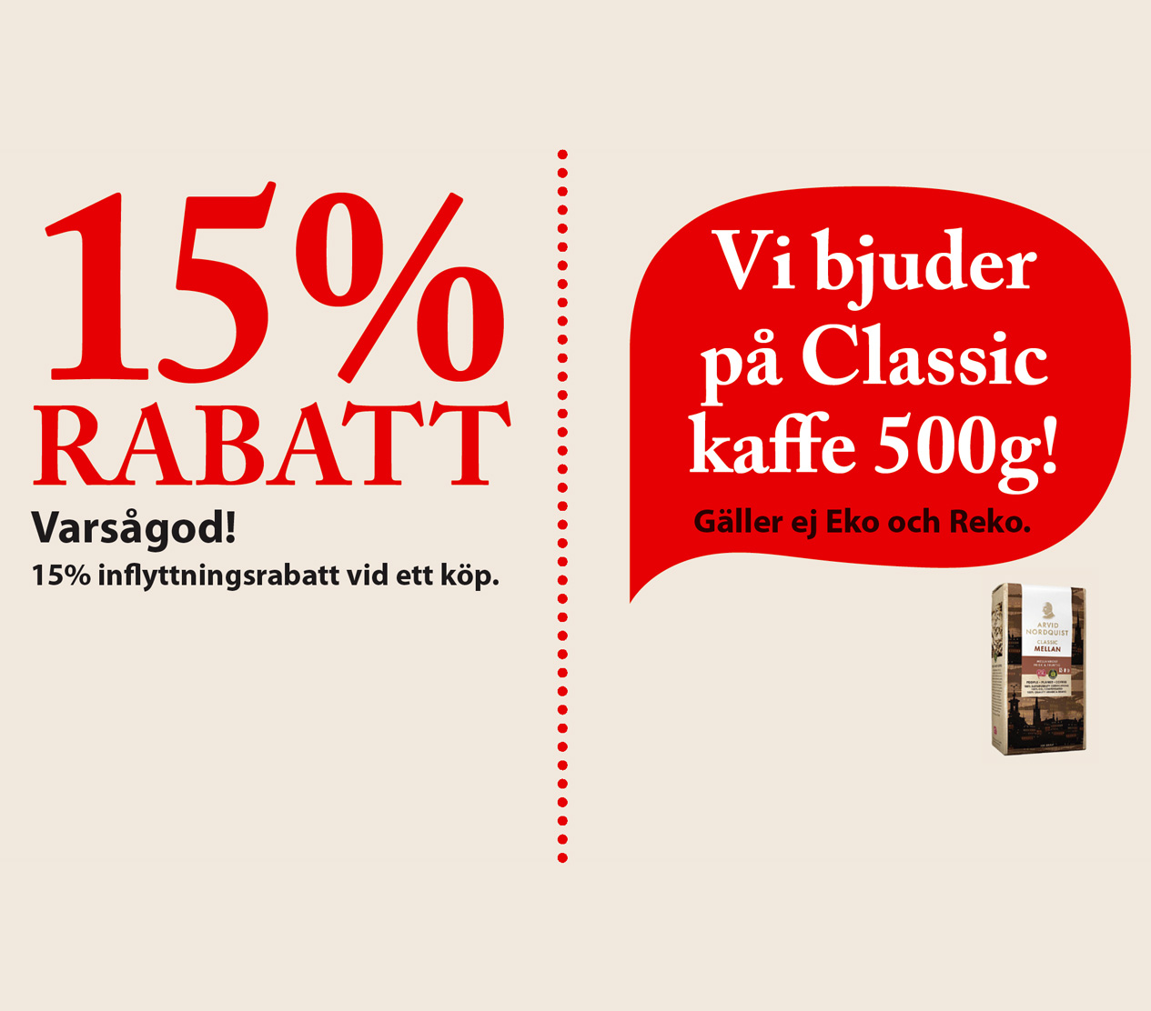 Rabatt på adresserade reklamutskick