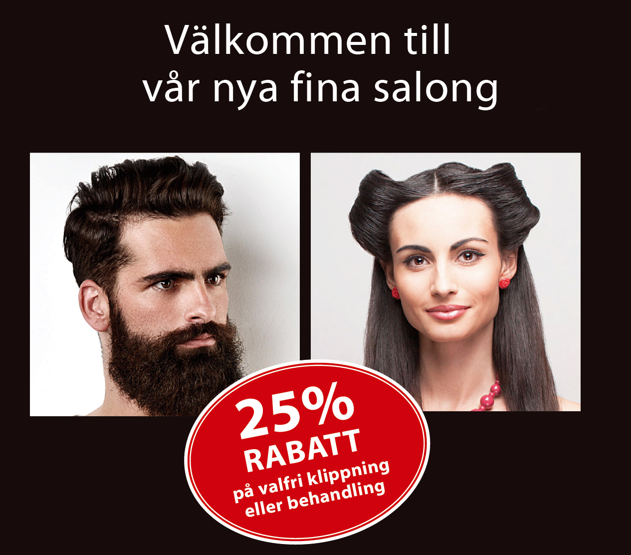 direktadresserad reklam med ett erbjudande från en salong